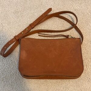 Madewell Brown genuine Leather Crossbody Bag